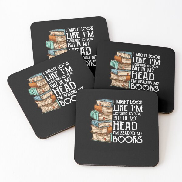 Item preview, I might look like I'm listening to you but in my head I'm thinking about getting more books bookworm funny vintage library designed and sold by beckadamr.