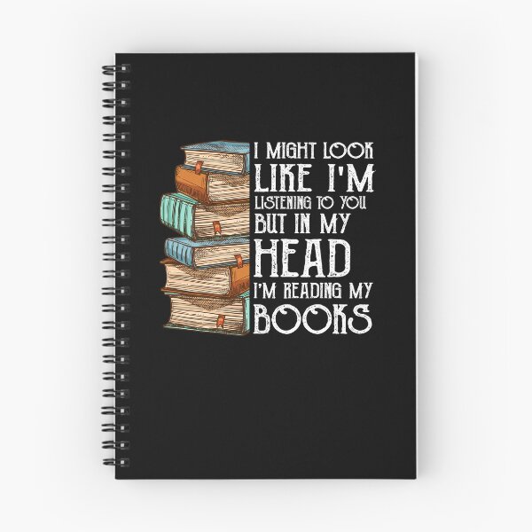 Item preview, I might look like I'm listening to you but in my head I'm thinking about getting more books bookworm funny vintage library designed and sold by beckadamr.