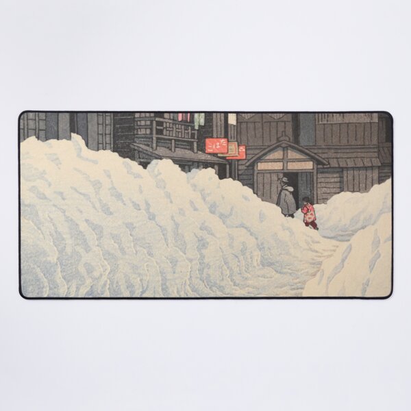 Item preview, Ojiya in Echigo by Kawase Hasui, restored vintage Japanese art designed and sold by FineJapan.