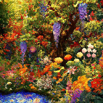 Aperçu de l'œuvre Jardin de fleurs Gustav Klimt de maniacfitness