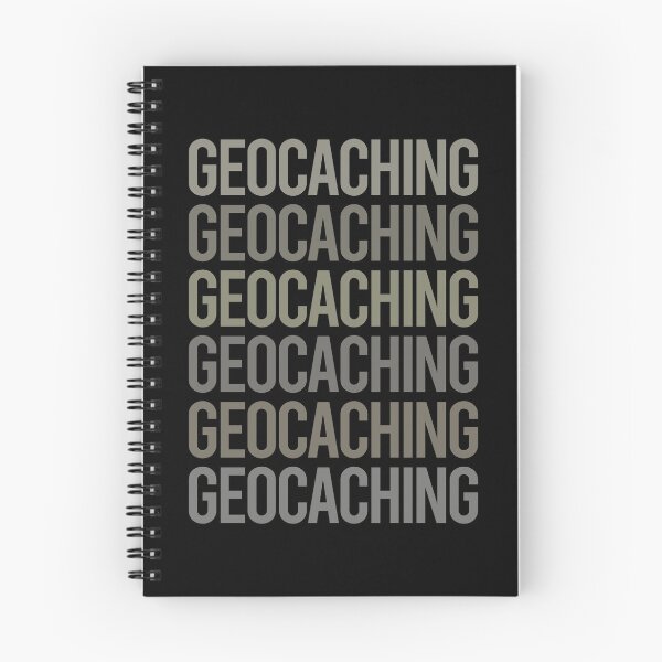 Item preview, Gray Text Art Geocaching Geocache Geocacher designed and sold by TartSpiderWeb.