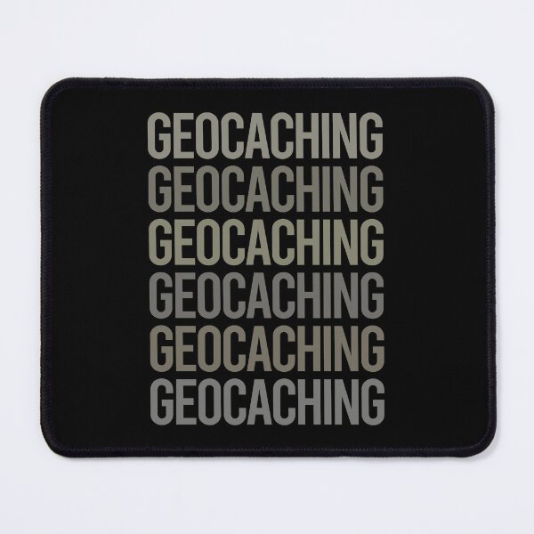 Item preview, Gray Text Art Geocaching Geocache Geocacher designed and sold by TartSpiderWeb.
