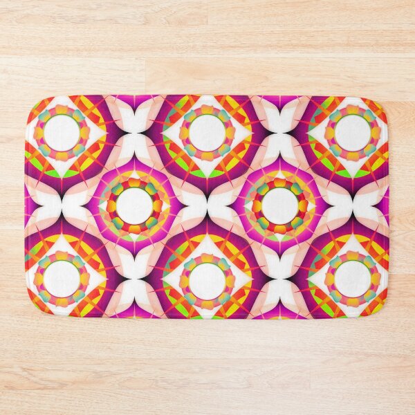 Item preview, Colorful Morrocan inspired repeating tile pattern  designed and sold by Wonder & Whimsy.