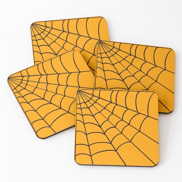 Item preview, Corner Cobweb, orange background designed and sold by AutumnJude Rowan.