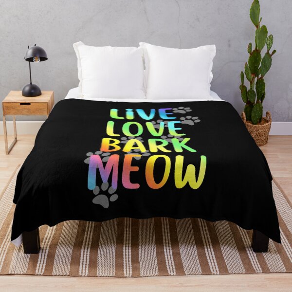 Aperçu de l'œuvre Live Love Bark Meow créée et vendue par SunfullyYours.