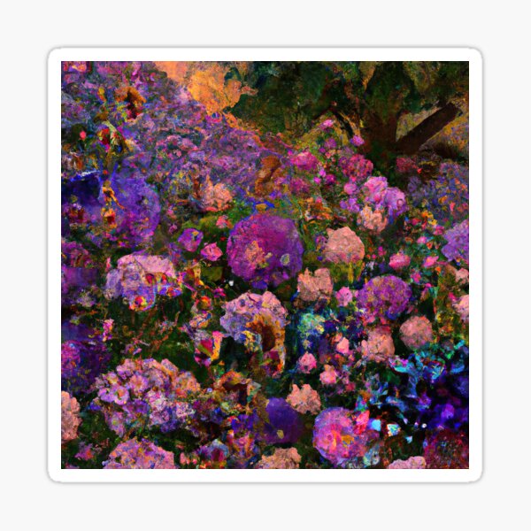 Aperçu de l'œuvre Jardin de fleurs Gustav Klimt créée et vendue par maniacfitness.