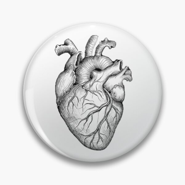 Item preview, Heart clipart organ vintage anatomy designed and sold by Aviation Club.