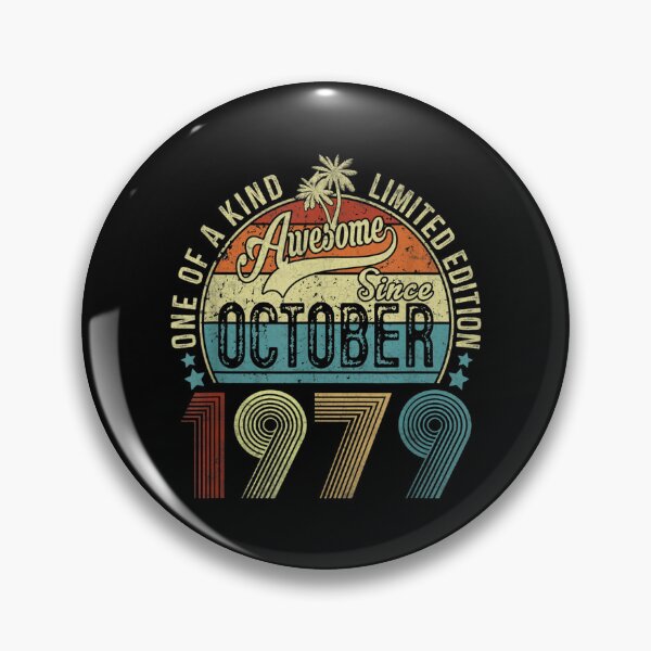 Item preview, Vintage October 1979 Limited Edition 43th Birthday Gifts designed and sold by Jackwidforss.