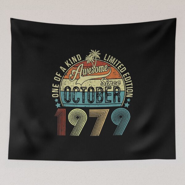 Item preview, Vintage October 1979 Limited Edition 43th Birthday Gifts designed and sold by Jackwidforss.