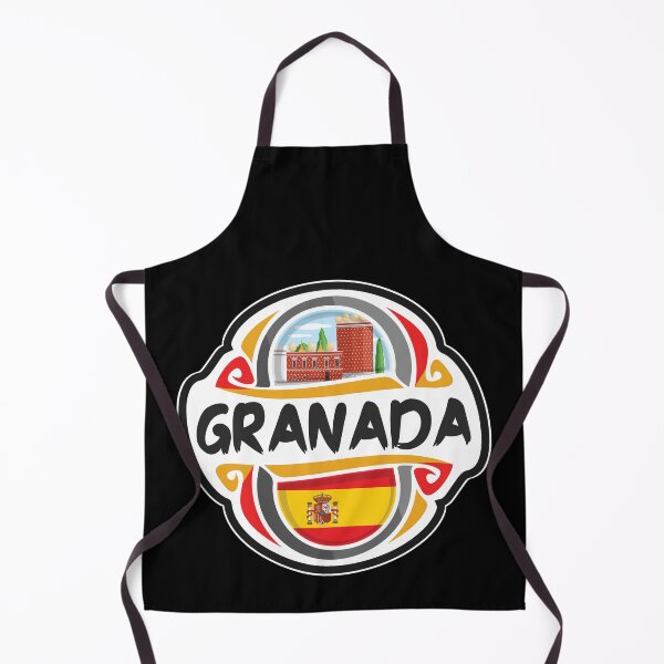 Item preview, Granada Spain Flag Badge Travel Souvenir Stamp designed and sold by TeeHome.
