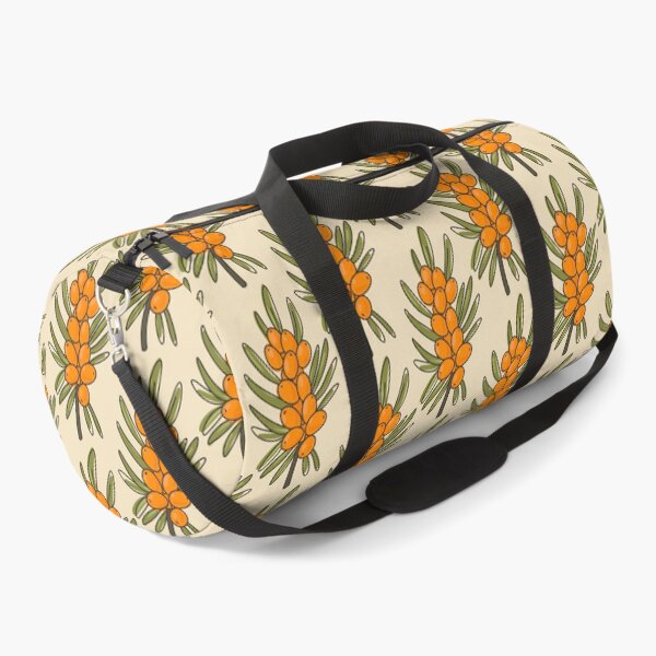 Item preview, Seamless pattern with doodle sea buckthorn branch designed and sold by Nattalu.