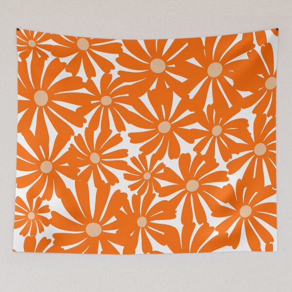 Item preview, Copy of Mod Orange, Yellow and Blue Flowers designed and sold by meggydesigns.