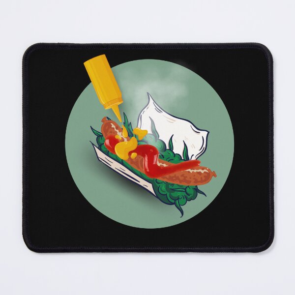 Item preview, Hot weed - marijuana cannabis blant as a hot dog - Funny art with weed leaf Marijuana Cannabis designed and sold by ALLURE-minimal.