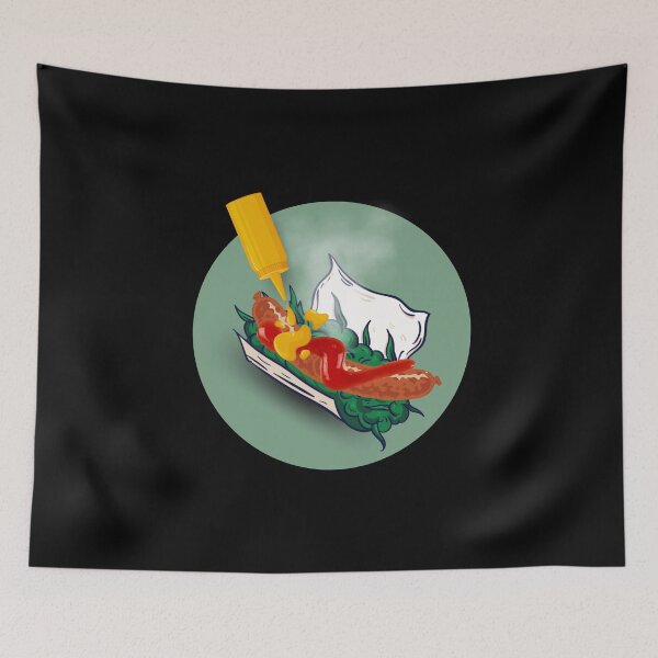 Item preview, Hot weed - marijuana cannabis blant as a hot dog - Funny art with weed leaf Marijuana Cannabis designed and sold by ALLURE-minimal.