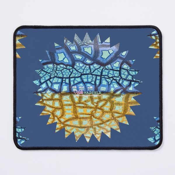 Item preview, Peeling Paint Starburst - Tribal Mandala-style Mosaic Pattern - Yellow Blue Jade  - Vicki Hadfield designed and sold by Printable Pressies.
