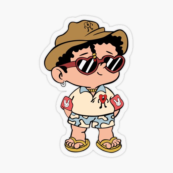 Buy Bad Bunny Benito 50 Sticker Pack 3 FAST SHIPPING Mystery