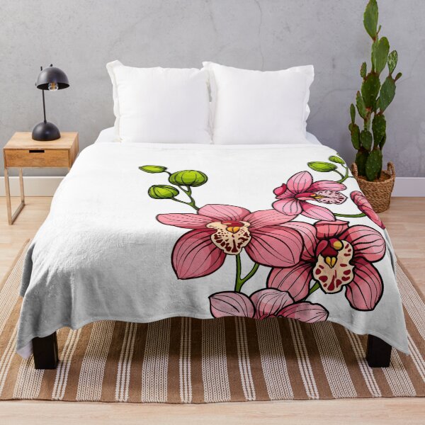 Item preview, branch with pink orchid designed and sold by babanovaesha.