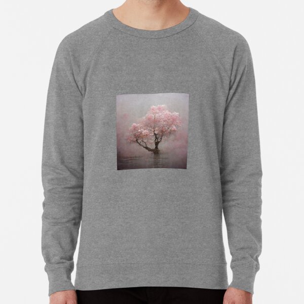 Hazy cherry blossoms Lightweight Sweatshirt