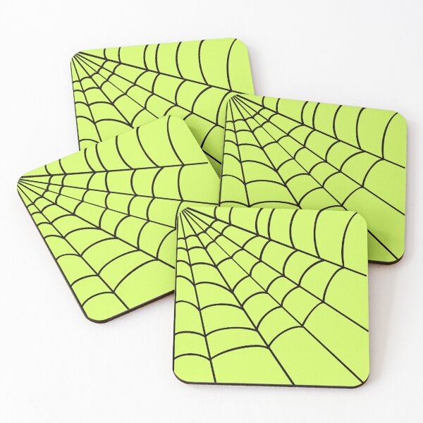 Item preview, Corner Cobweb, Halloween green background designed and sold by AutumnJude Rowan.