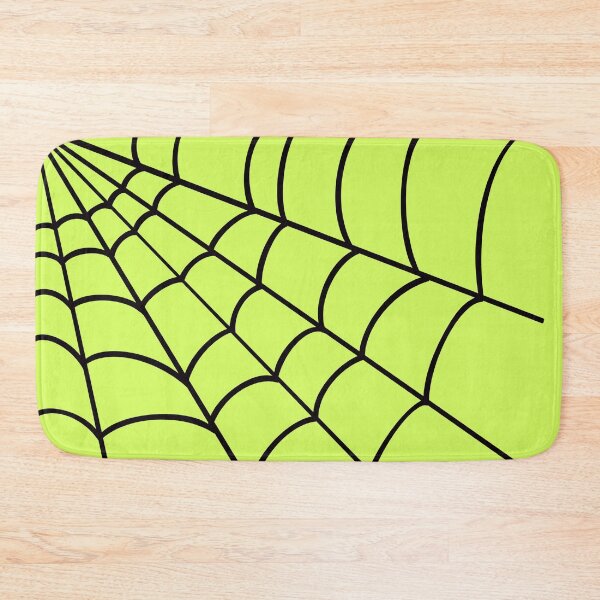 Artikelvorschau, Ecke Spinnennetz, Halloween grüner Hintergrund entworfen und verkauft von AutumnJude Rowan.