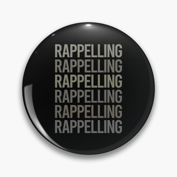 Item preview, Gray Text Art Rappelling Rappel designed and sold by TartSpiderWeb.