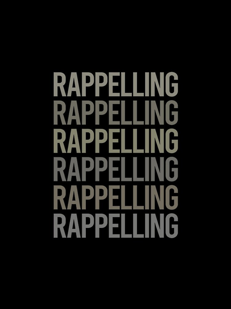 Thumbnail 4 of 4, iPhone Case, Gray Text Art Rappelling Rappel designed and sold by TartSpiderWeb.