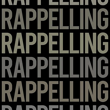 Imagen de la obra Texto Gris Arte Rappel Rappel de TartSpiderWeb