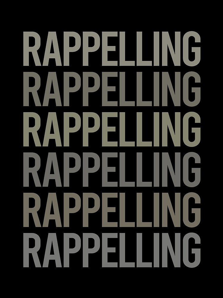 Thumbnail 3 of 3, Scarf, Gray Text Art Rappelling Rappel designed and sold by TartSpiderWeb.
