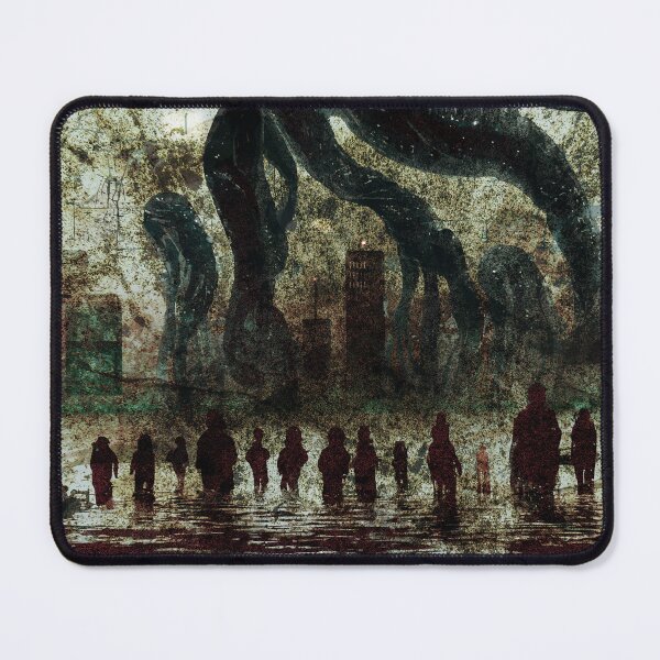 Item preview, Different groups of people starring at a tentacled alien invasion. designed and sold by Bespired.