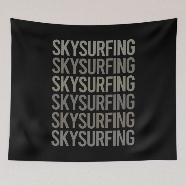 Item preview, Gray Text Art Skysurfing Skysurfer Sky Surfing designed and sold by TartSpiderWeb.