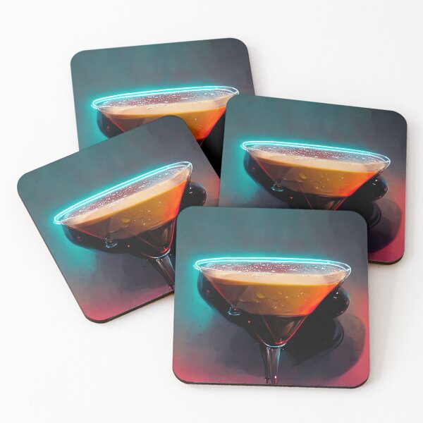 Item preview, Neon Aesthetic - Espresso Martini | Cocktail | Artwork | Illustration designed and sold by Designsssssssssssssssss.