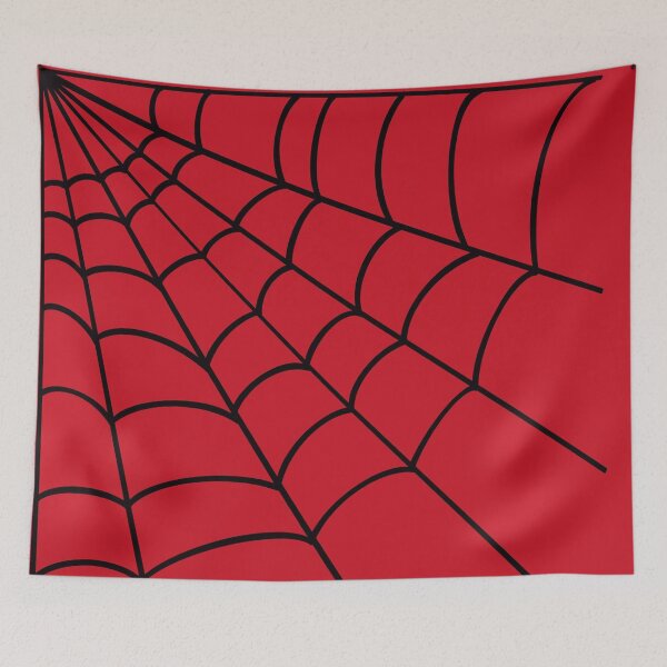Artikelvorschau, Ecke Spinnennetz, roter Hintergrund entworfen und verkauft von AutumnJude Rowan.
