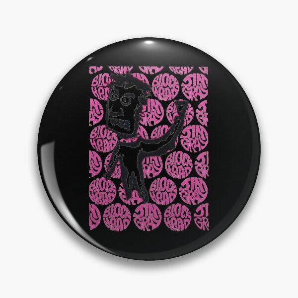 Item preview, Jim Gray Blockhead Skateboard T Shirt Design Sticker designed and sold by mariannilda70.