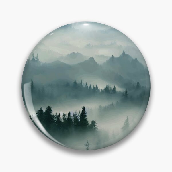 Item preview, Mystical Forest On Top Of A Mountain Covered In Mist designed and sold by john-ess.