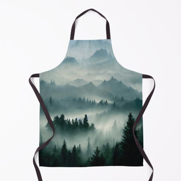 Item preview, Mystical Forest On Top Of A Mountain Covered In Mist designed and sold by john-ess.