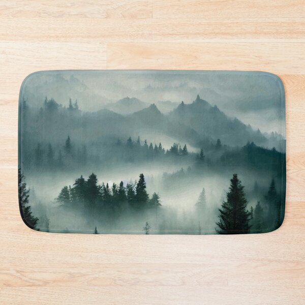 Item preview, Mystical Forest On Top Of A Mountain Covered In Mist designed and sold by john-ess.