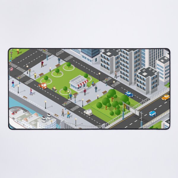 Item preview, birds eye view city cliparts anime city designed and sold by HarithHilali.