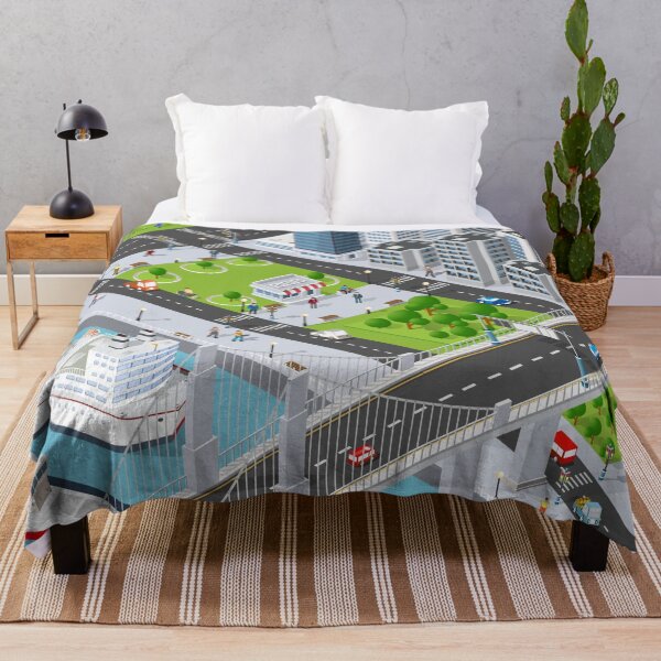 Item preview, birds eye view city cliparts anime city designed and sold by HarithHilali.