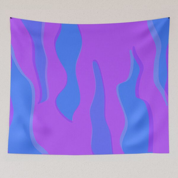 Item preview, Zebra Print Purple and Blue Zebra Stripes Wild Animal Print Preppy Decor Modern Zebra Pattern designed and sold by theprintedclub.