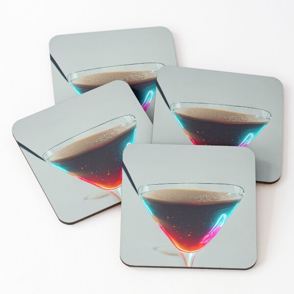 Item preview, Neon Aesthetic - Espresso Martini | Cocktail | Artwork | Illustration designed and sold by Designsssssssssssssssss.
