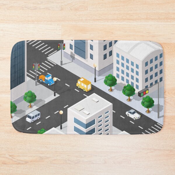 Item preview, birds eye view city cliparts anime city designed and sold by HarithHilali.