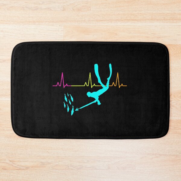 Item preview, Spearfishing Spearfisher Fishing Heartbeat Pulse designed and sold by TastefulTees.