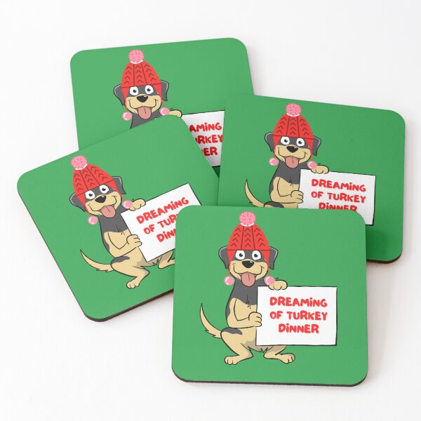 Item preview, Dreaming of turkey dinner - happy holidays designed and sold by kookycomet.