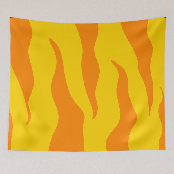 Item preview, Zebra Print Yellow and Orange Zebra Stripes Wild Animal Print Preppy Decor Modern Zebra Pattern designed and sold by theprintedclub.