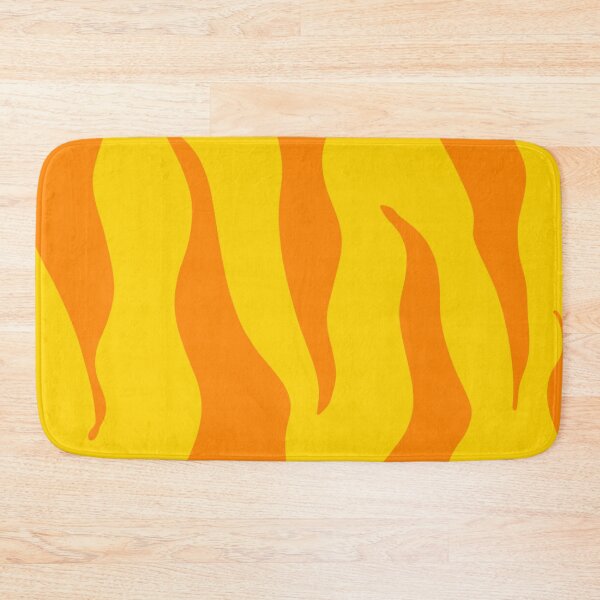 Item preview, Zebra Print Yellow and Orange Zebra Stripes Wild Animal Print Preppy Decor Modern Zebra Pattern designed and sold by theprintedclub.