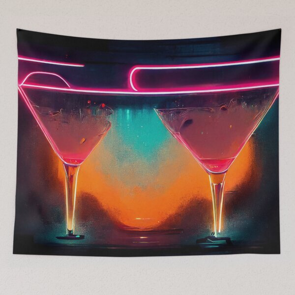 Item preview, Neon Aesthetic - Espresso Martini | Cocktail | Artwork | Illustration designed and sold by Designsssssssssssssssss.