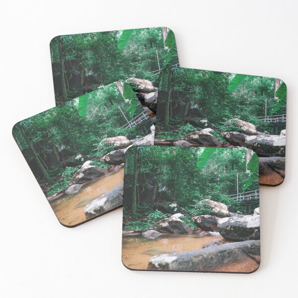 Item preview, Small river in the rainforest jungle. designed and sold by ellinnur.