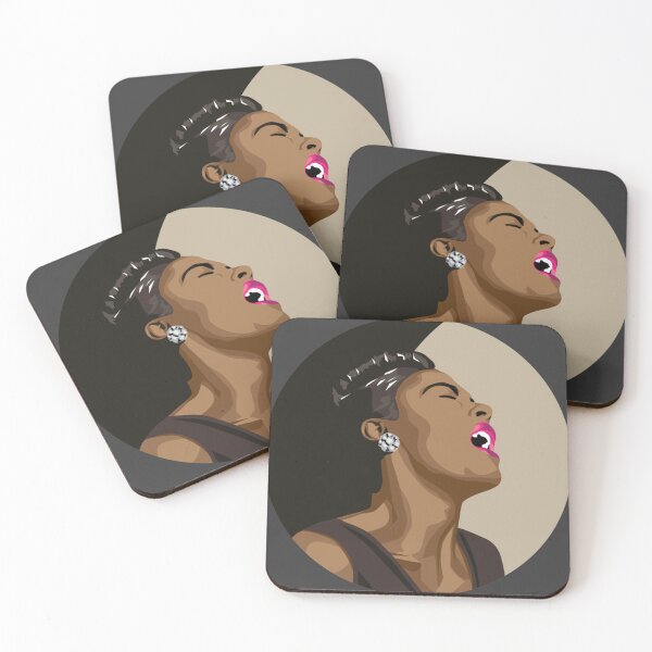 Item preview, Billie Holiday  Lady day {Portrait - on black and beige designed and sold by MelanieAckerm.