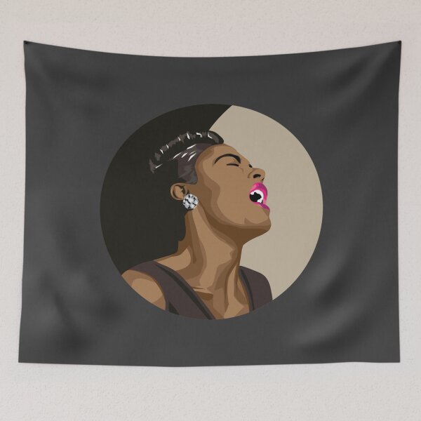 Item preview, Billie Holiday  Lady day {Portrait - on black and beige designed and sold by MelanieAckerm.