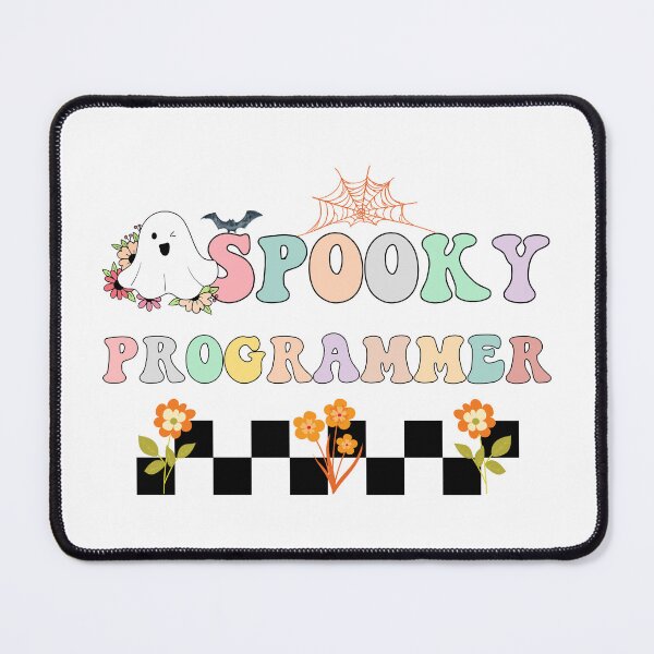 Item preview, Groovy Spooky Programmer Cute Floral Halloween Ghost designed and sold by Karry-Pat.